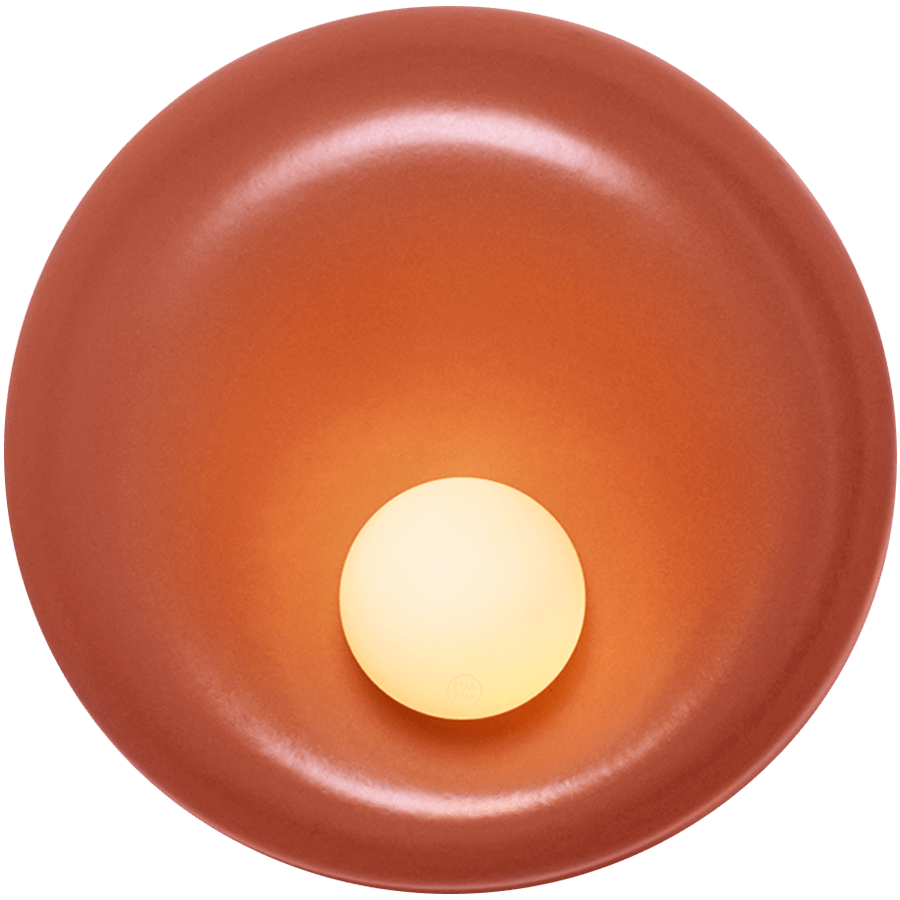 CERAMIC ROUND OPAL GLASS WALL LIGHT DROVA - DYKE & DEAN
