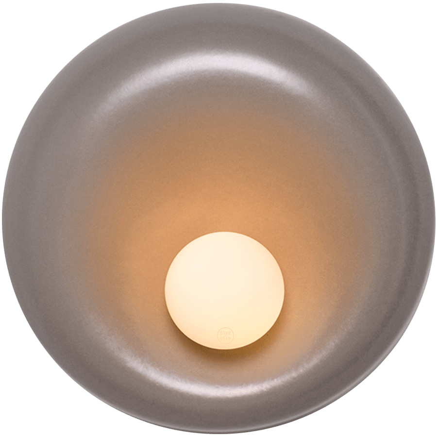 CERAMIC ROUND OPAL GLASS WALL LIGHT DROVA - DYKE & DEAN