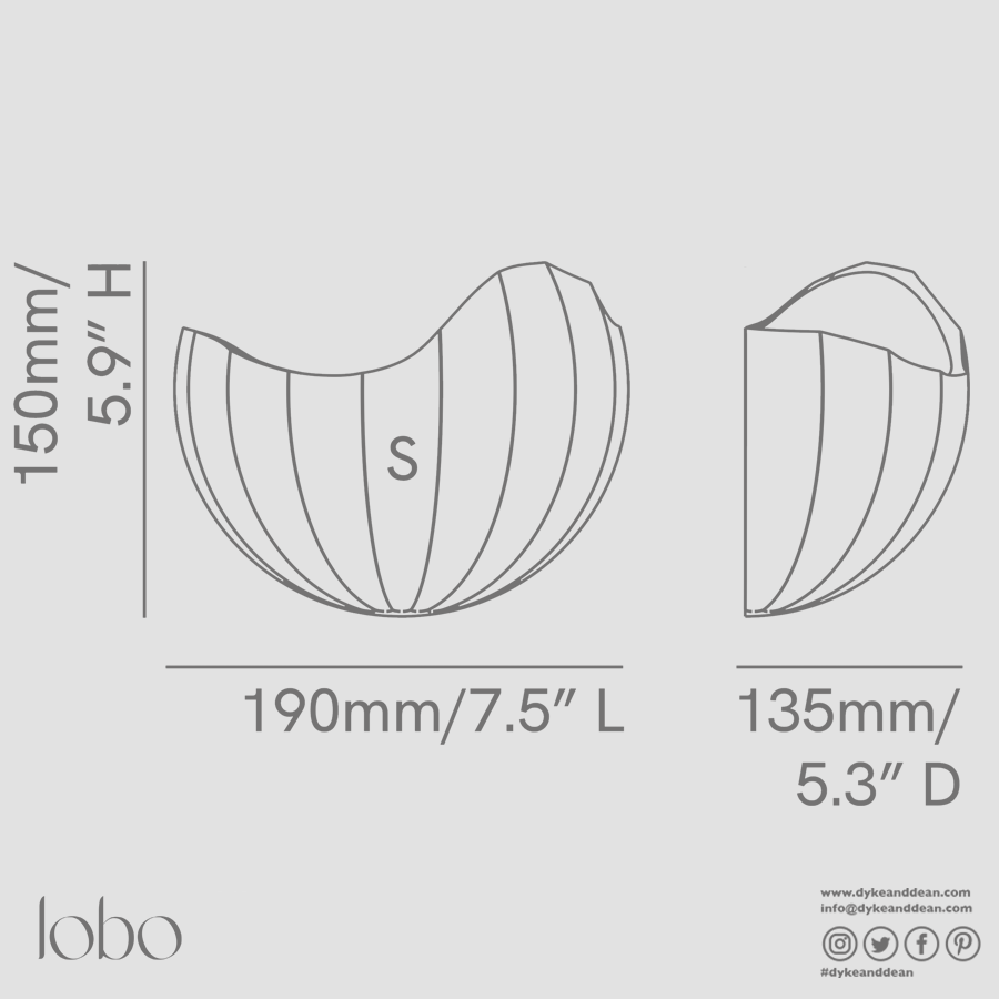 CERAMIC WALL LIGHT ONNA - DYKE & DEAN