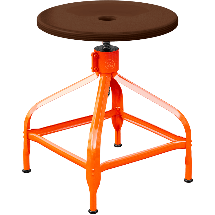 CHAISES NICOLLE ADJUSTABLE SWIVEL STOOL WOOD - DYKE & DEAN