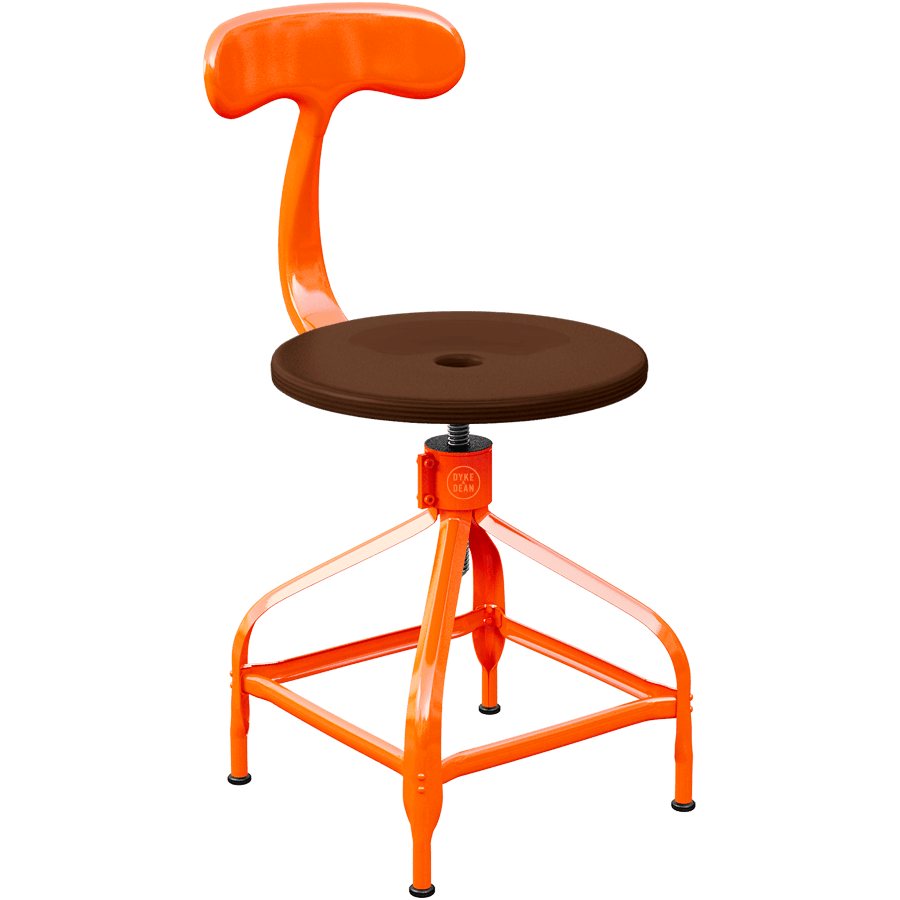 CHAISES NICOLLE DACTYLO ADJUSTABLE SWIVEL CHAIR WOOD - DYKE & DEAN