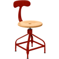 CHAISES NICOLLE DACTYLO ADJUSTABLE SWIVEL CHAIR WOOD - DYKE & DEAN