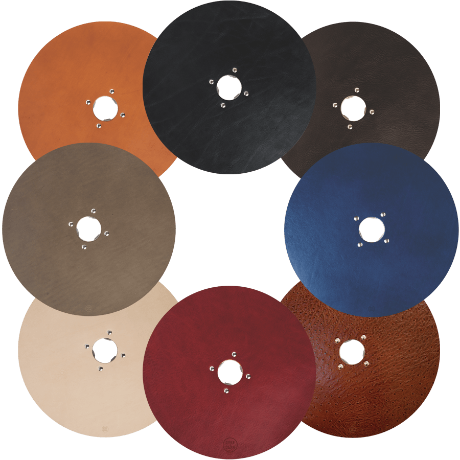 CHAISES NICOLLE LEATHER SEAT PAD - DYKE & DEAN