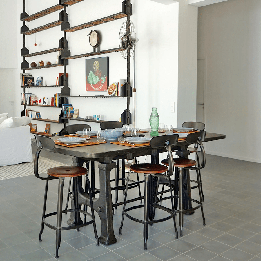 CHAISES NICOLLE LEATHER SEAT PAD - DYKE & DEAN