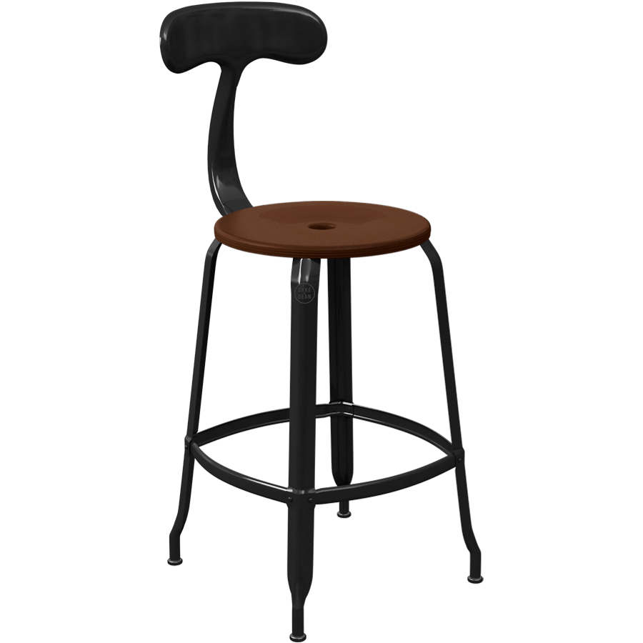 CHAISES NICOLLE METAL CHAIR WOOD 65 - DYKE & DEAN