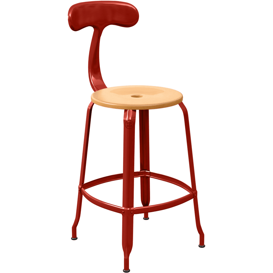 CHAISES NICOLLE METAL CHAIR WOOD 65 - DYKE & DEAN