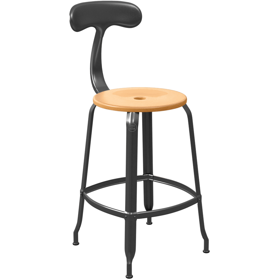 CHAISES NICOLLE METAL CHAIR WOOD 65 - DYKE & DEAN