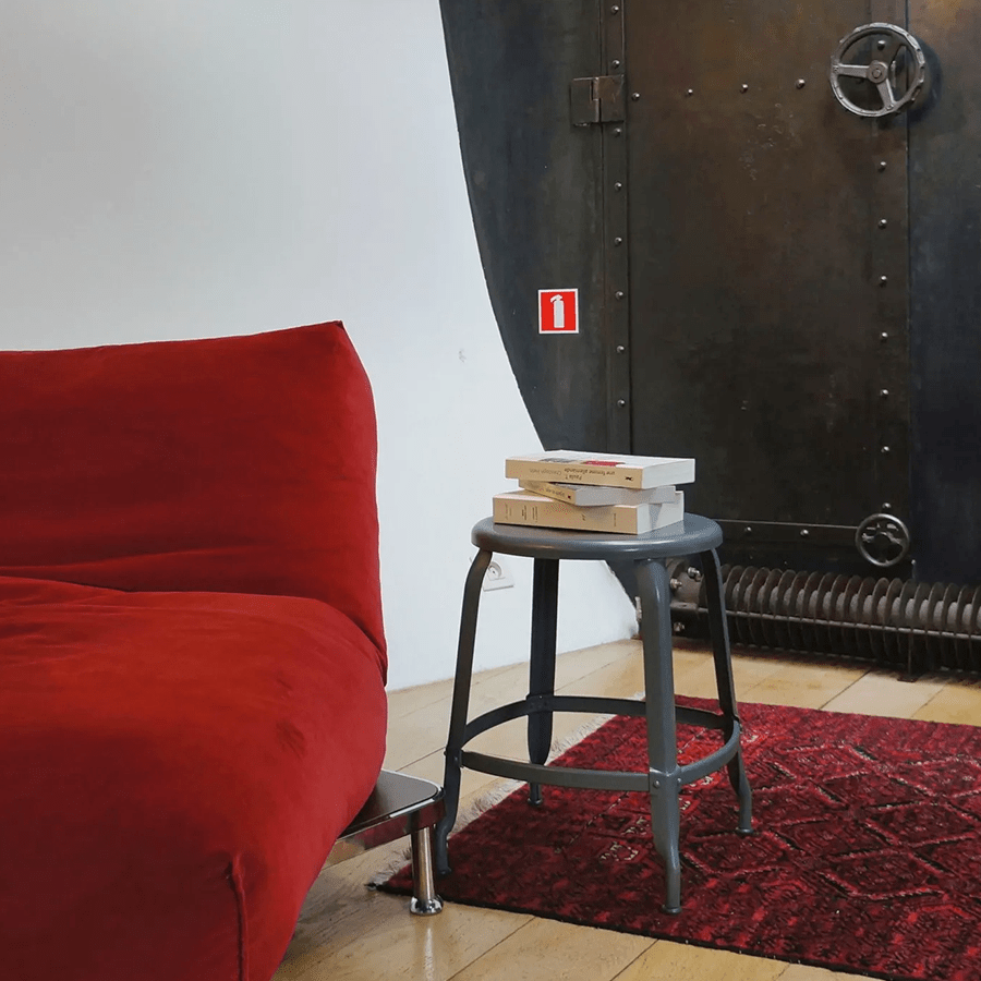 CHAISES NICOLLE METAL STOOL 45 - DYKE & DEAN