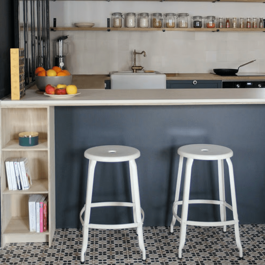 CHAISES NICOLLE METAL STOOL 60 - DYKE & DEAN