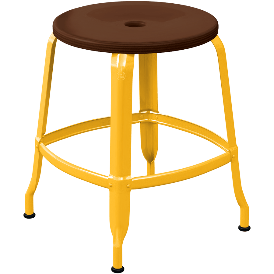 CHAISES NICOLLE METAL STOOL WOOD 45 - DYKE & DEAN