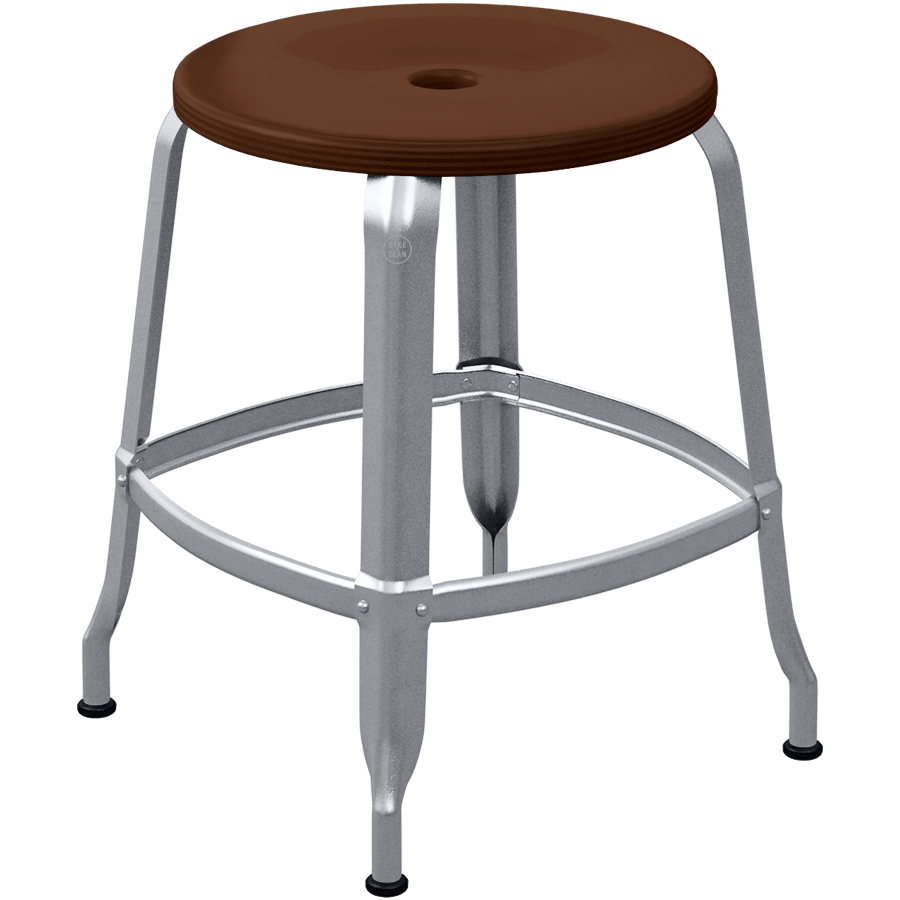 CHAISES NICOLLE METAL STOOL WOOD 45 - DYKE & DEAN