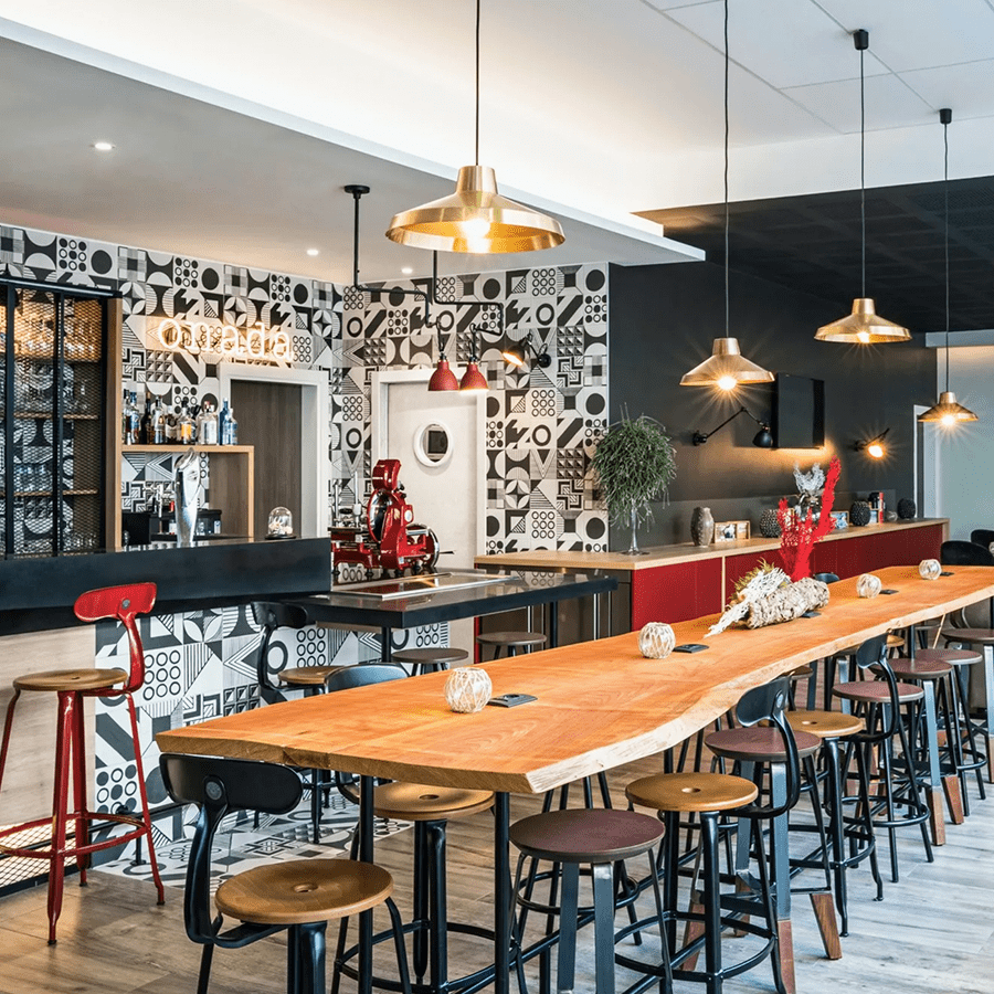 CHAISES NICOLLE METAL STOOL WOOD 60 - DYKE & DEAN