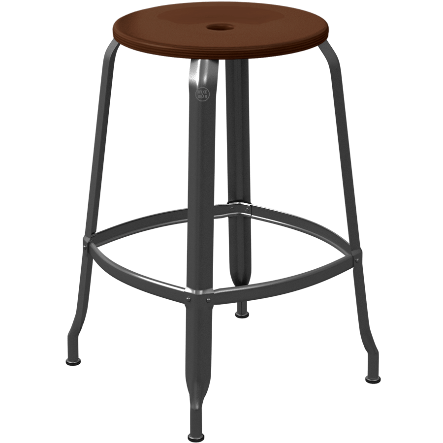 CHAISES NICOLLE METAL STOOL WOOD 65 - DYKE & DEAN