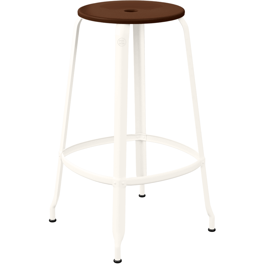 CHAISES NICOLLE METAL STOOL WOOD 75 - DYKE & DEAN