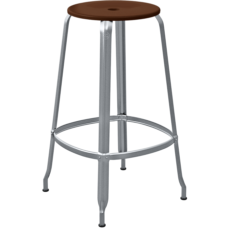 CHAISES NICOLLE METAL STOOL WOOD 75 - DYKE & DEAN