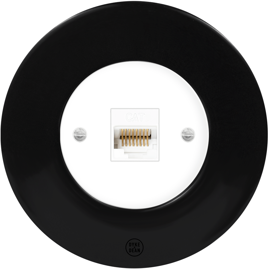 CLASSIC PORCELAIN CAT DOMINO SOCKET - DYKE & DEAN