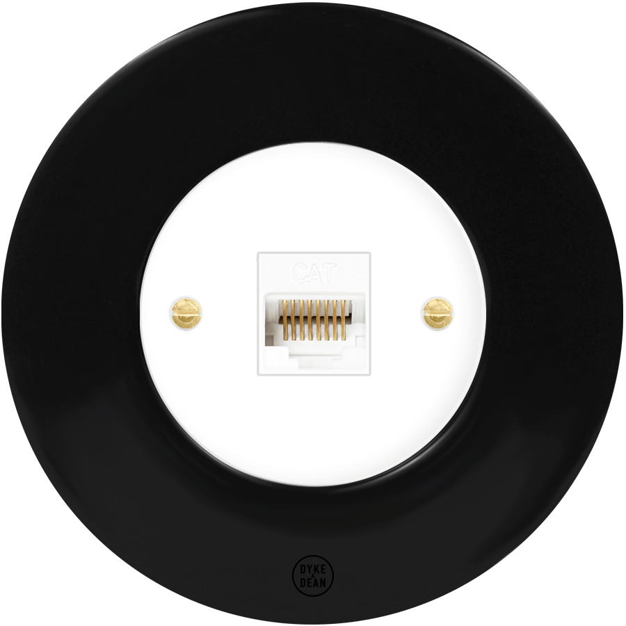 CLASSIC PORCELAIN CAT DOMINO SOCKET - DYKE & DEAN