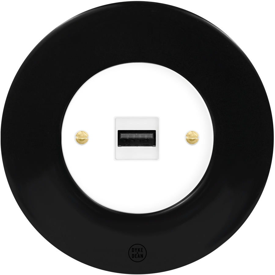 CLASSIC PORCELAIN USB DOMINO SOCKET - DYKE & DEAN