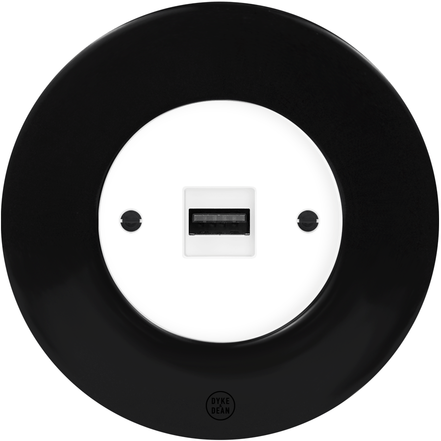 CLASSIC PORCELAIN USB DOMINO SOCKET - DYKE & DEAN