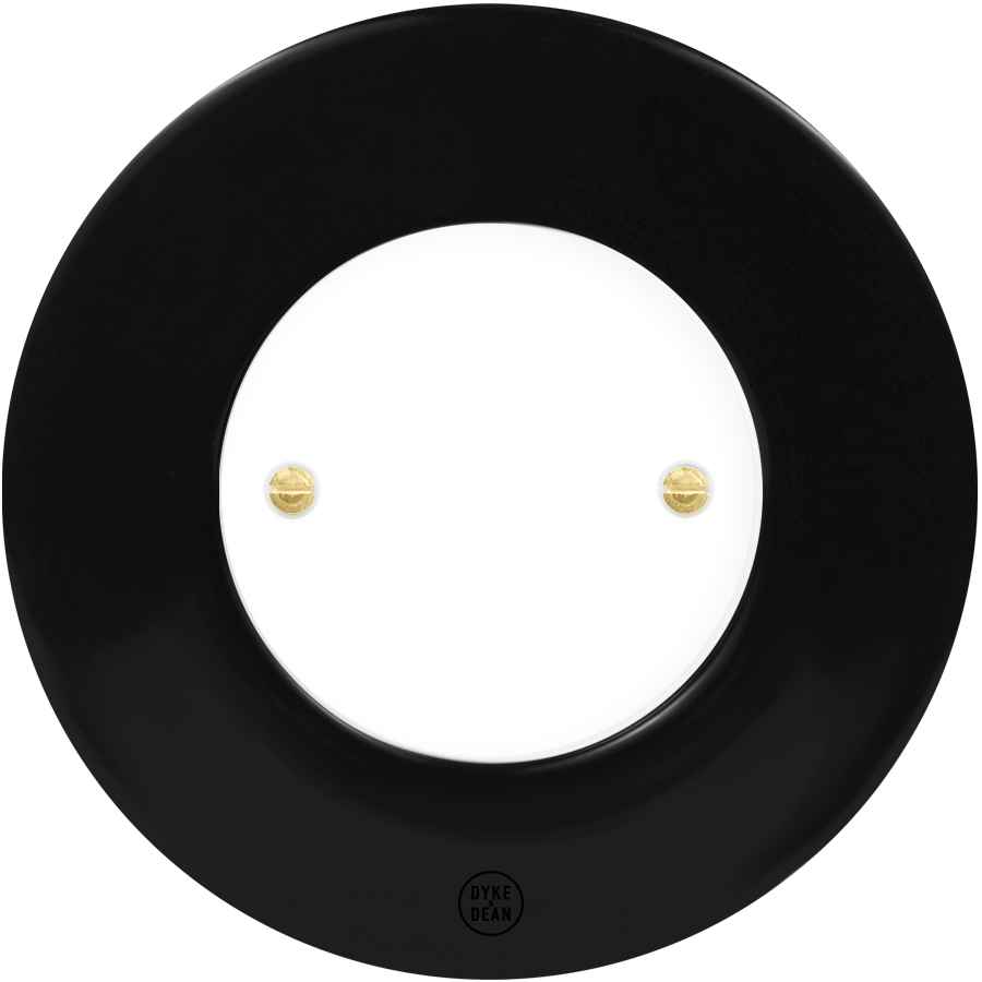 CLASSIC PORCELAIN WALL END PLUG DOMINO SOCKET - DYKE & DEAN