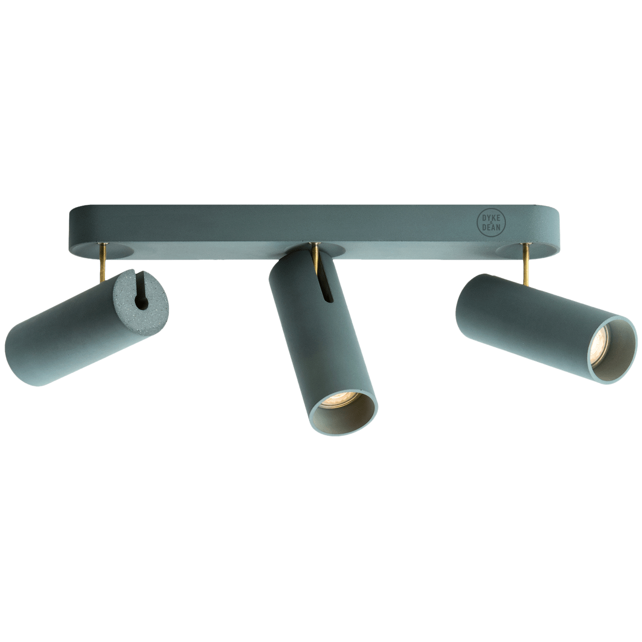 CONCRETE ADJUSTABLE 3 CEILING SPOT LIGHT - DYKE & DEAN