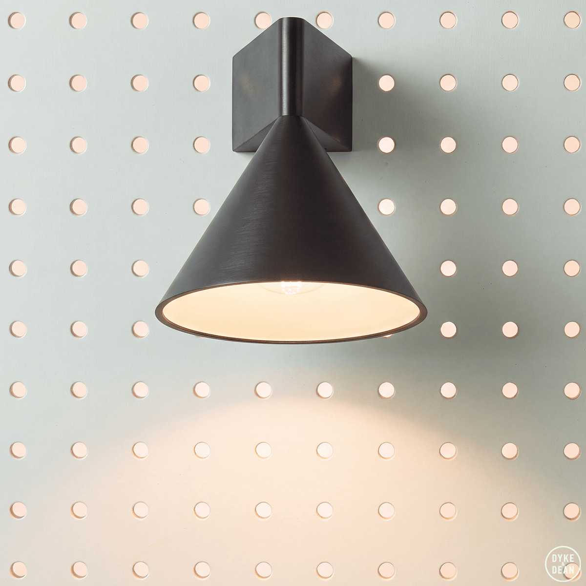 CONICAL UP DOWN WALL LIGHT BLACK ALUMINIUM - DYKE & DEAN