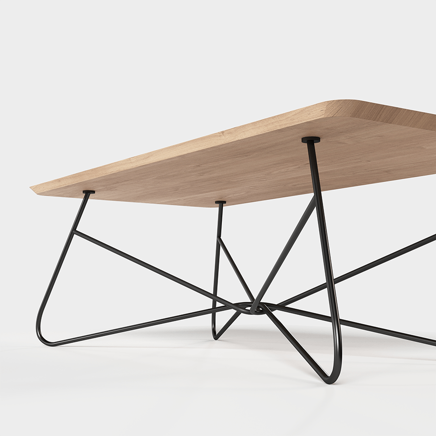 CUERO COFFEE TABLE THE KNOT OAK - DYKE & DEAN