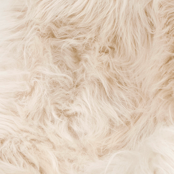 SGABELLO CUERO FLYING GOOSE LUNGO MONTONE BIANCO