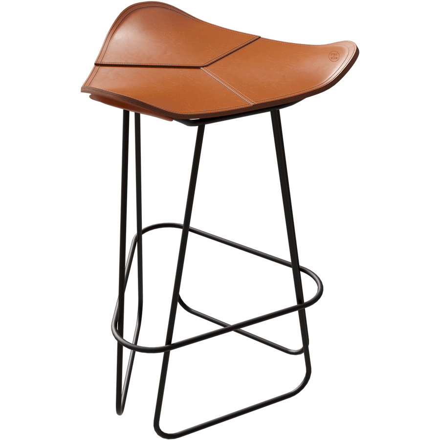 CUERO LEATHER BARSTOOL 65CM - DYKE & DEAN