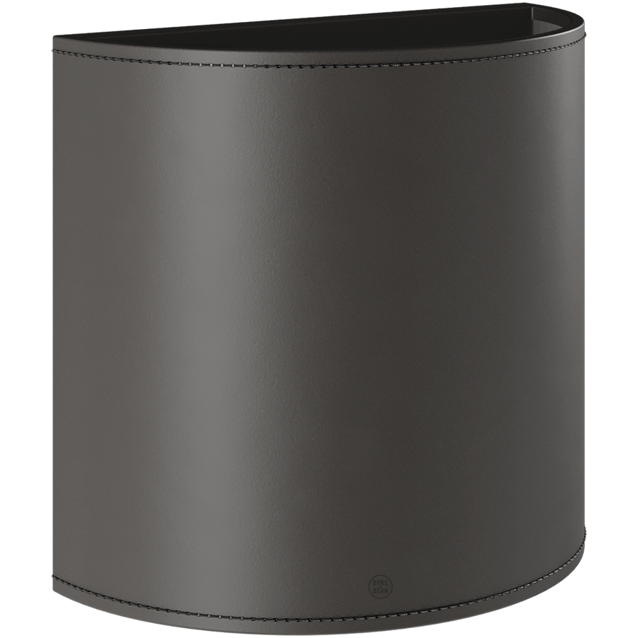 CUERO LEATHER E27 WALL LIGHT LARGE GRAPHITE - DYKE & DEAN