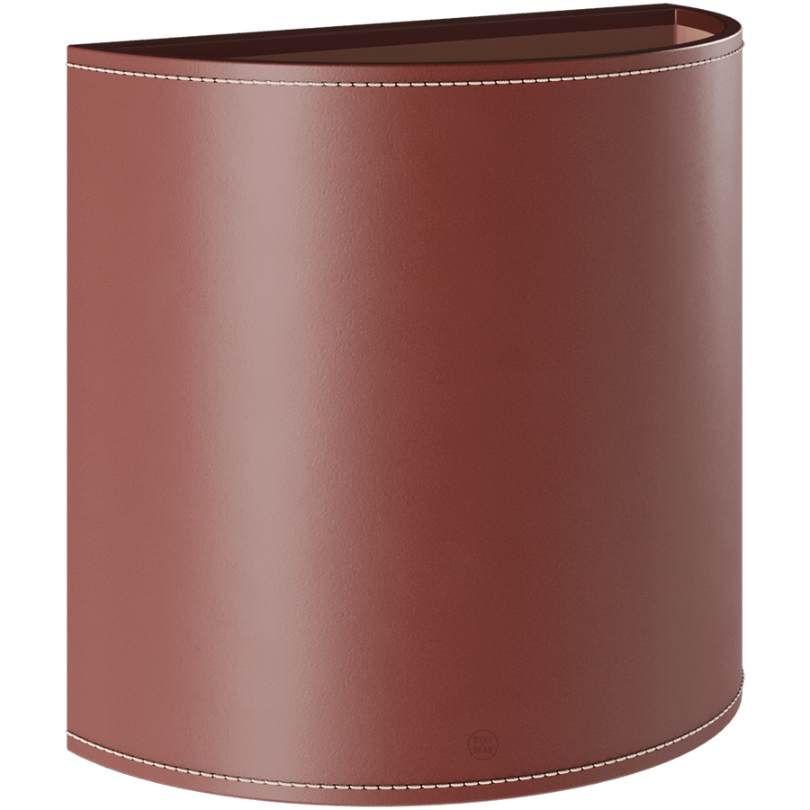 CUERO LEATHER E27 WALL LIGHT LARGE OAK - DYKE & DEAN