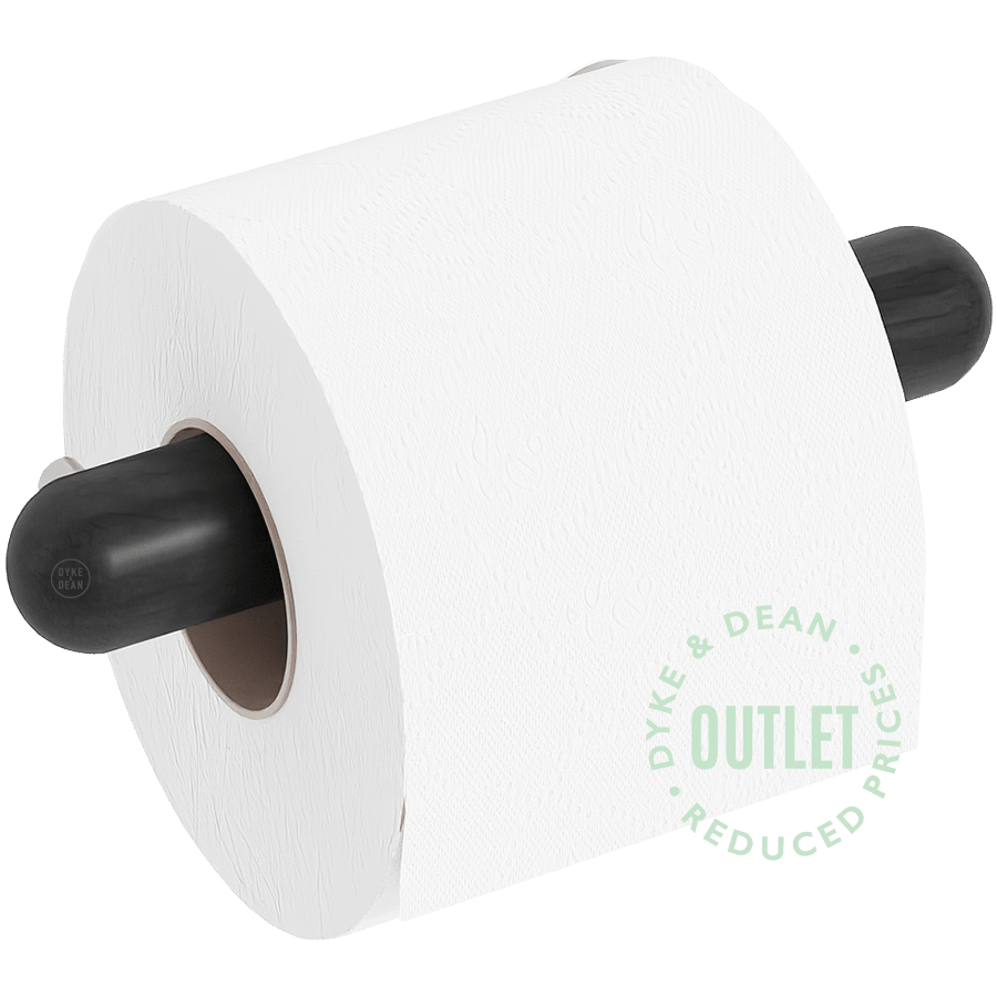 DARK OAK YOKU TOILET ROLL HOLDER OUTLET - DYKE & DEAN