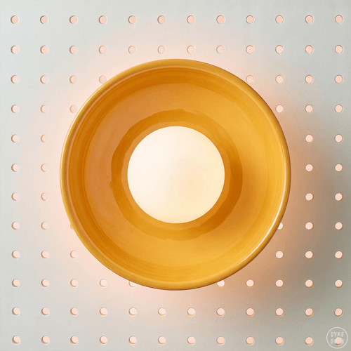 DONUT CERAMIC SCONCE LIGHT YELLOW - DYKE & DEAN