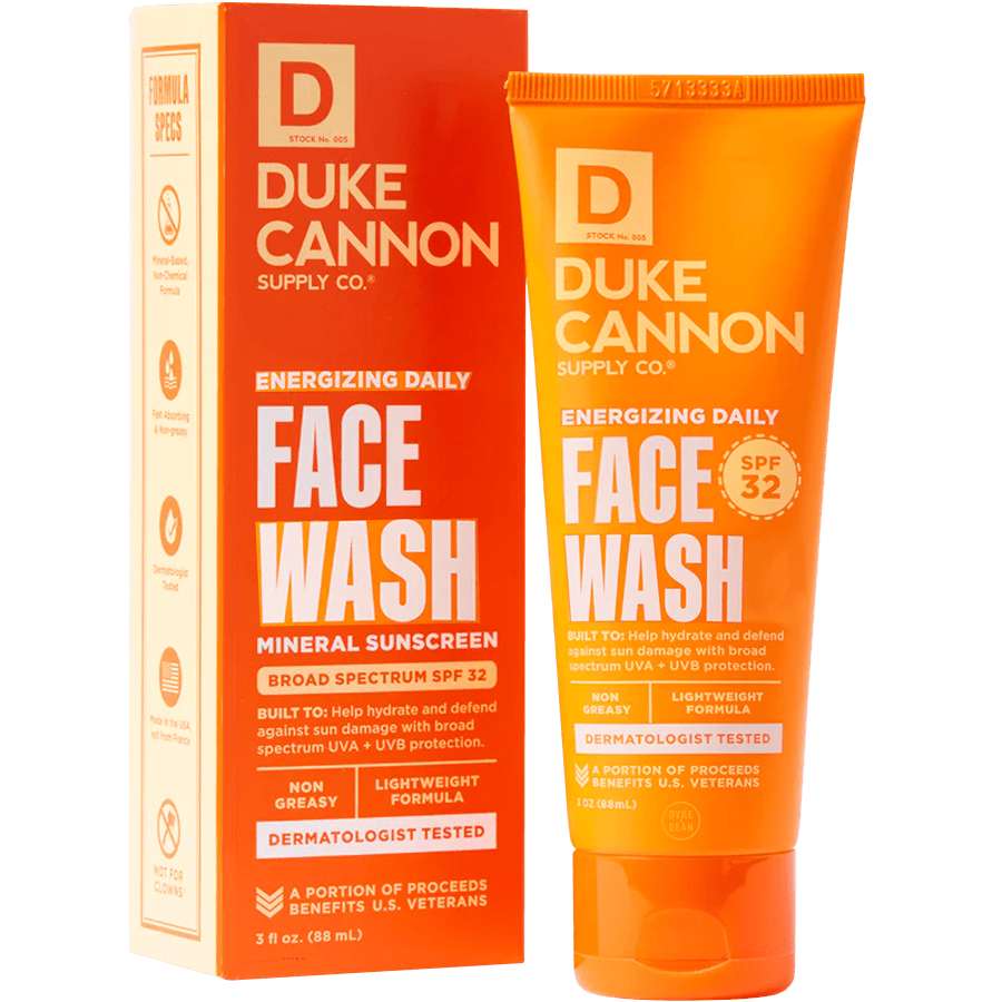 DUKE CANNON ENERGISING DAILY FACE WASH - DYKE & DEAN