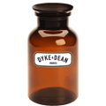 DYKE & DEAN APOTHECARY JAR BROWN GLASS 1000ML - DYKE & DEAN