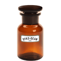 DYKE & DEAN APOTHECARY JAR BROWN GLASS 250ML - DYKE & DEAN