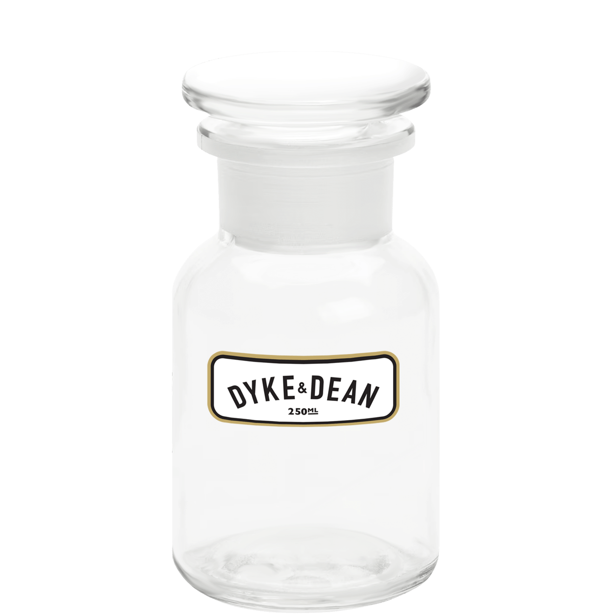 DYKE & DEAN APOTHECARY JAR CLEAR GLASS 250ML - DYKE & DEAN