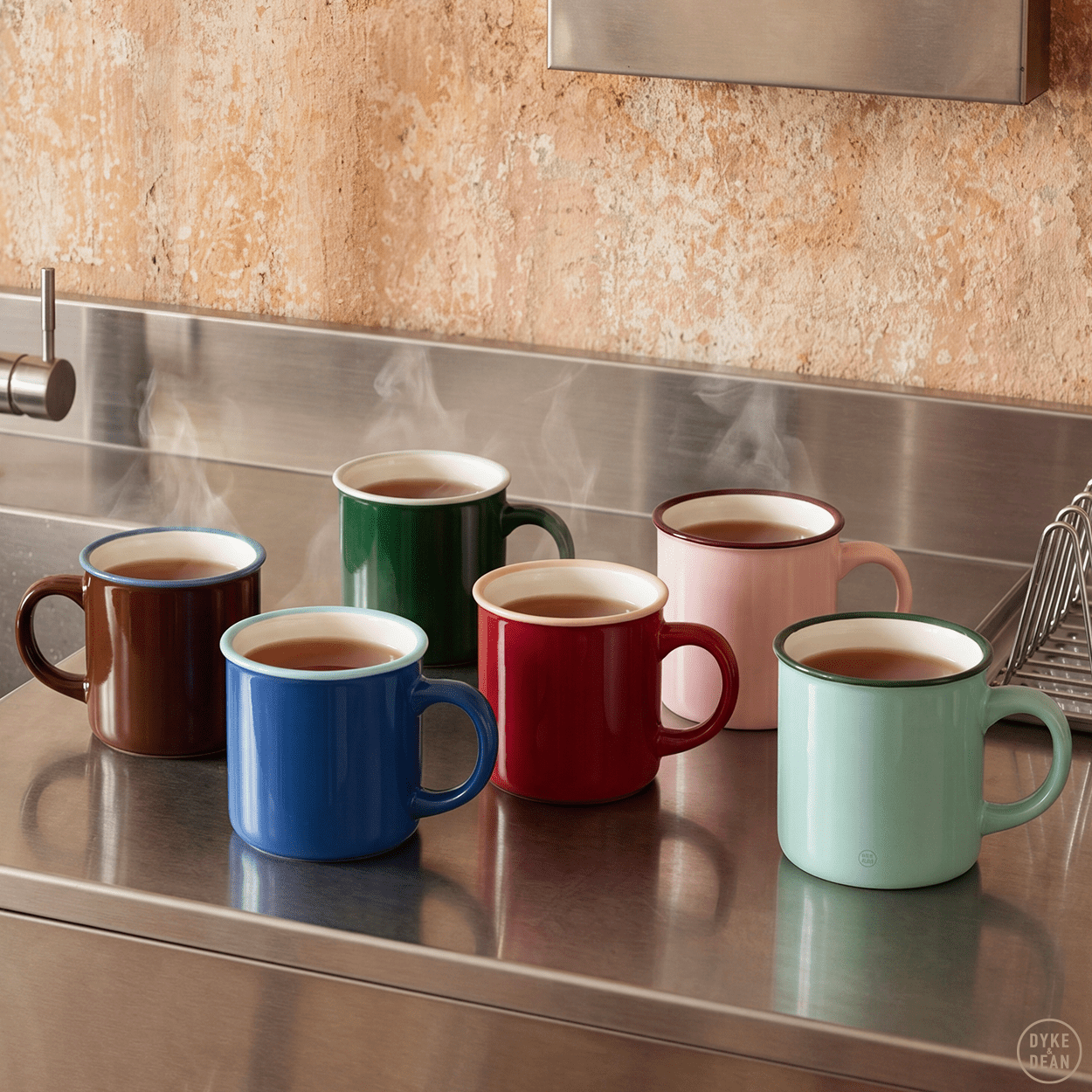 DYKE & DEAN CERAMIC COFFEE MUG MINT GREEN - DYKE & DEAN