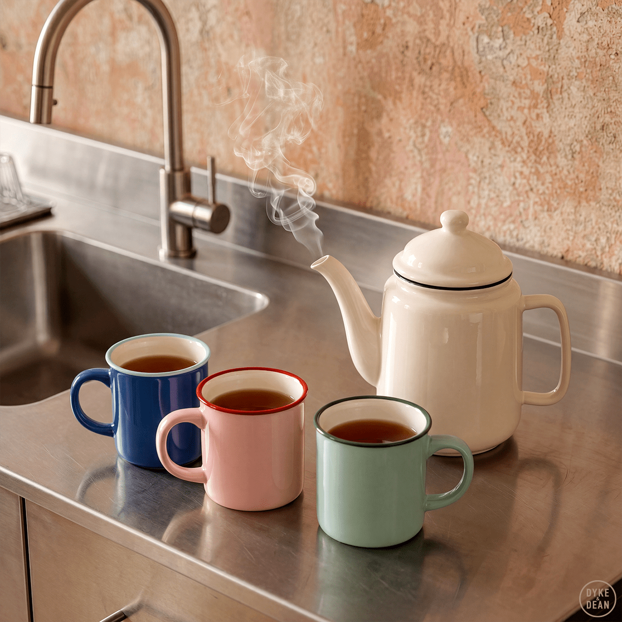 DYKE & DEAN CERAMIC COFFEE MUG MINT GREEN - DYKE & DEAN