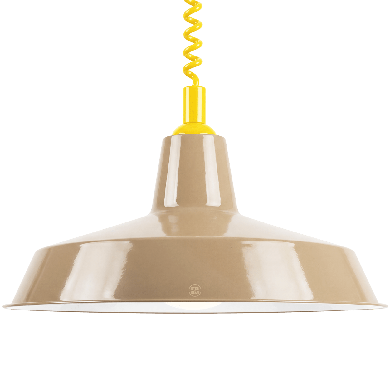 DYKE & DEAN PENDANT LAMPSHADE NUDE WITH RETRACTABLE SPRING - DYKE & DEAN