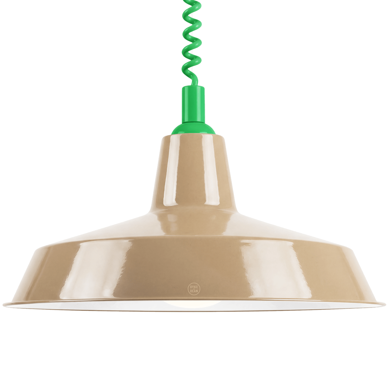 DYKE & DEAN PENDANT LAMPSHADE NUDE WITH RETRACTABLE SPRING - DYKE & DEAN