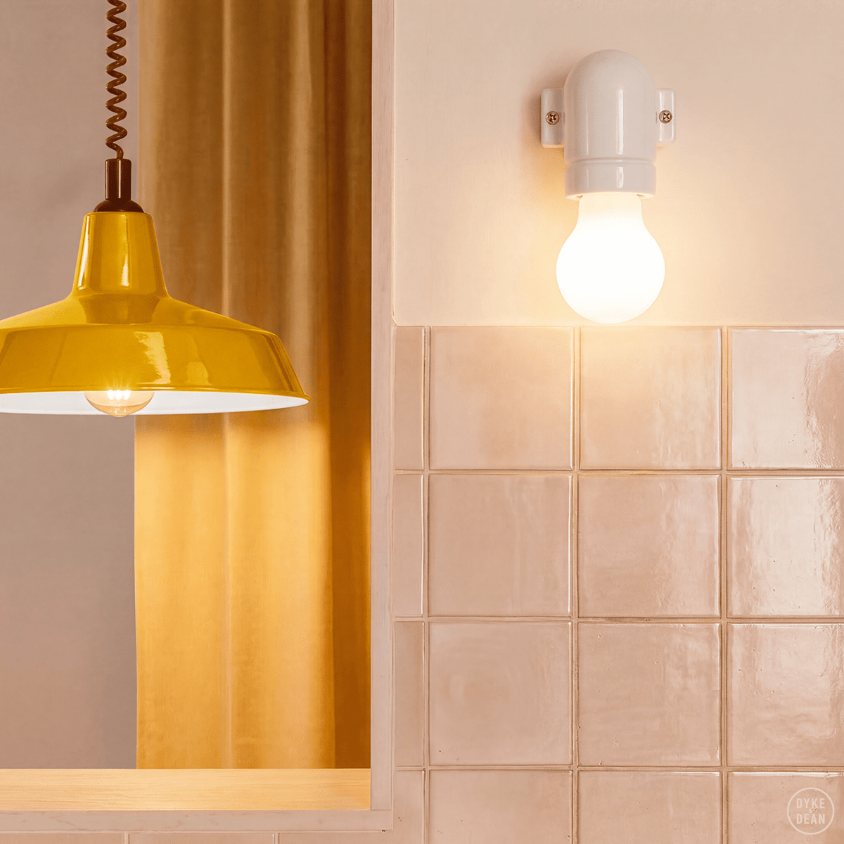 Dyke & Dean pendant lampshade Yellow - DYKE & DEAN