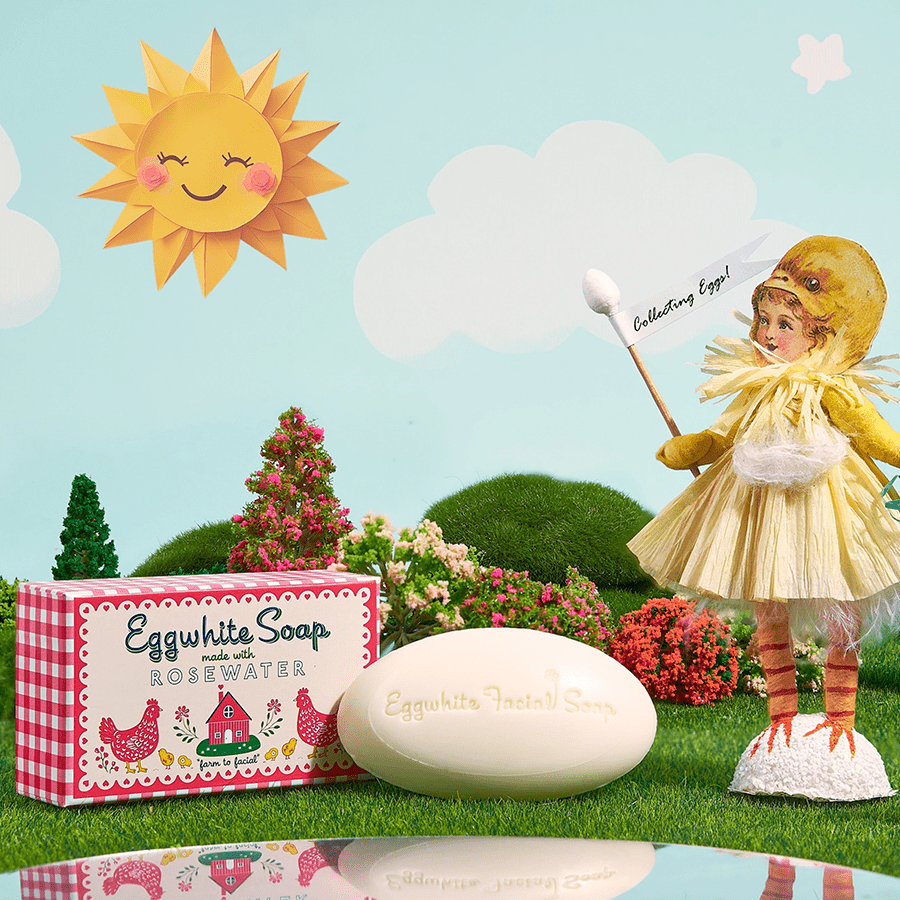 EGGWHITE & ROSEWATER FACIAL SOAP - DYKE & DEAN