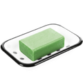 ENAMEL SOAP DISH WHITE - DYKE & DEAN