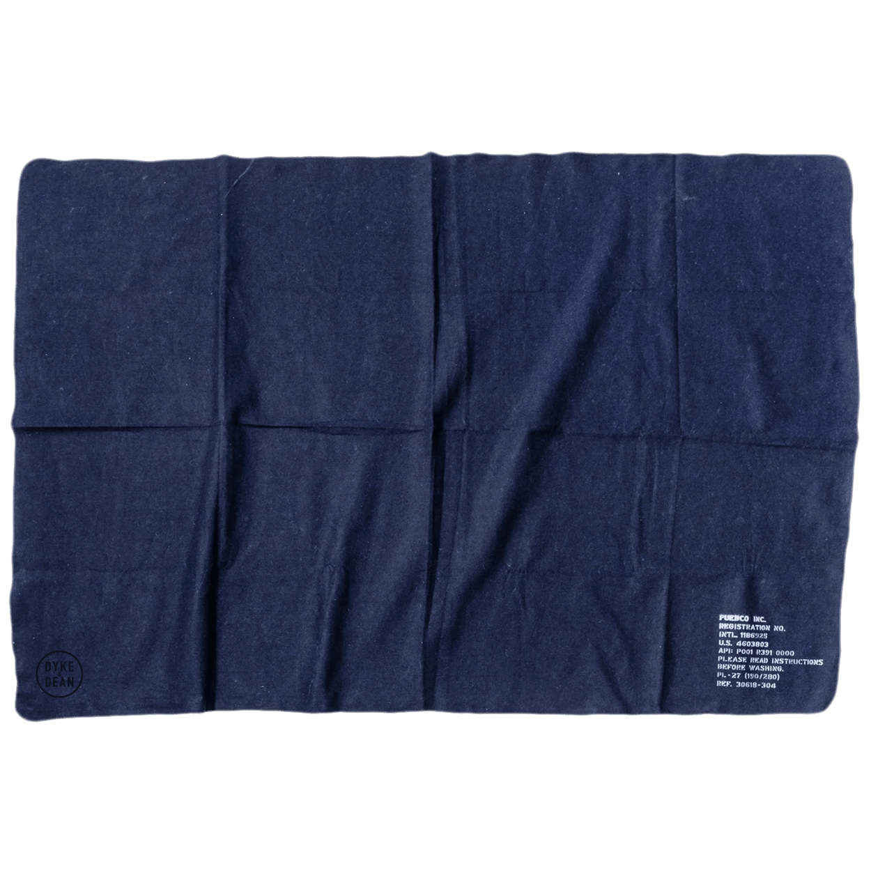 FELTED RECYCLED NAVY BLANKET - DYKE & DEAN