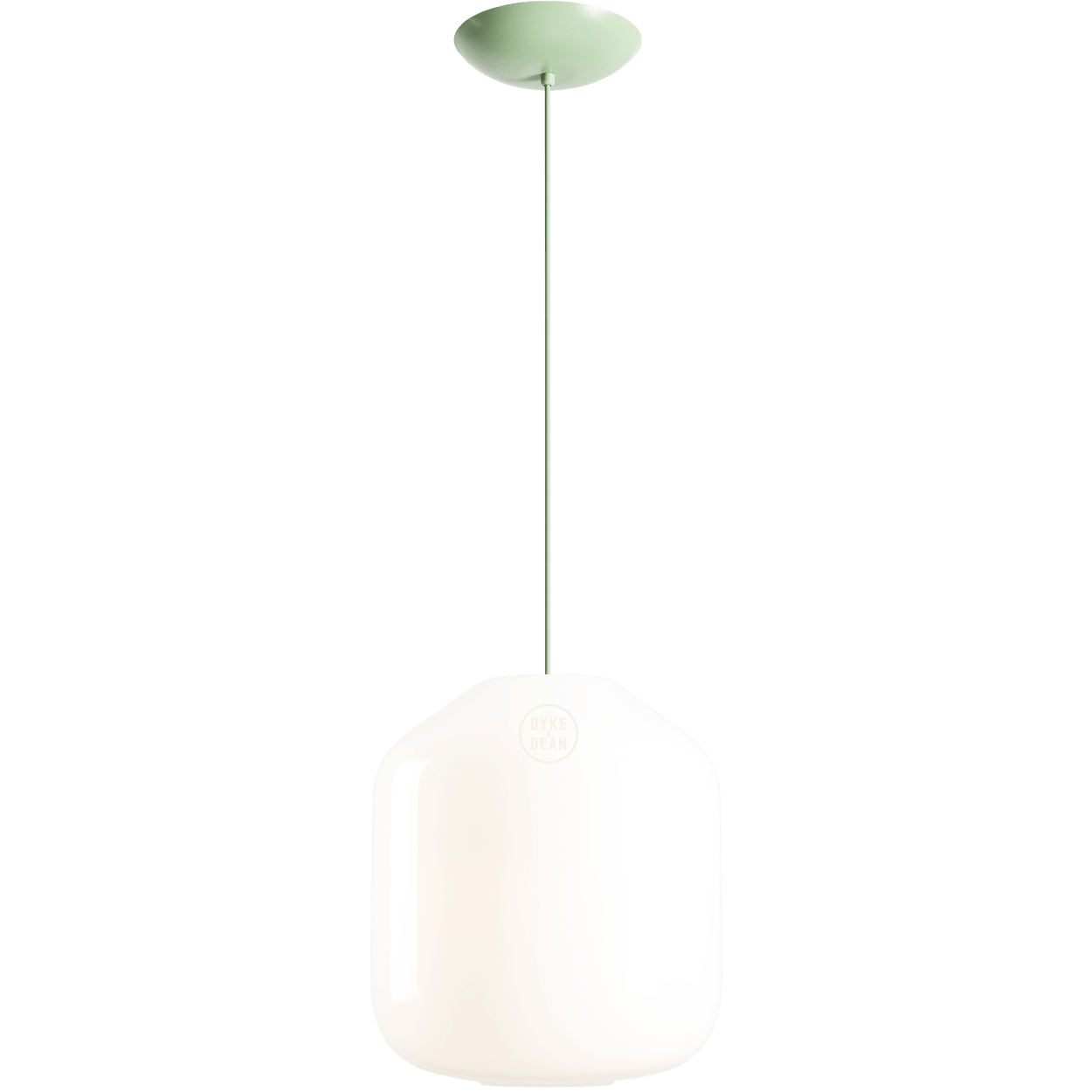 FLASK SAGE GREEN GLASS PENDANT LIGHT MEDIUM - DYKE & DEAN