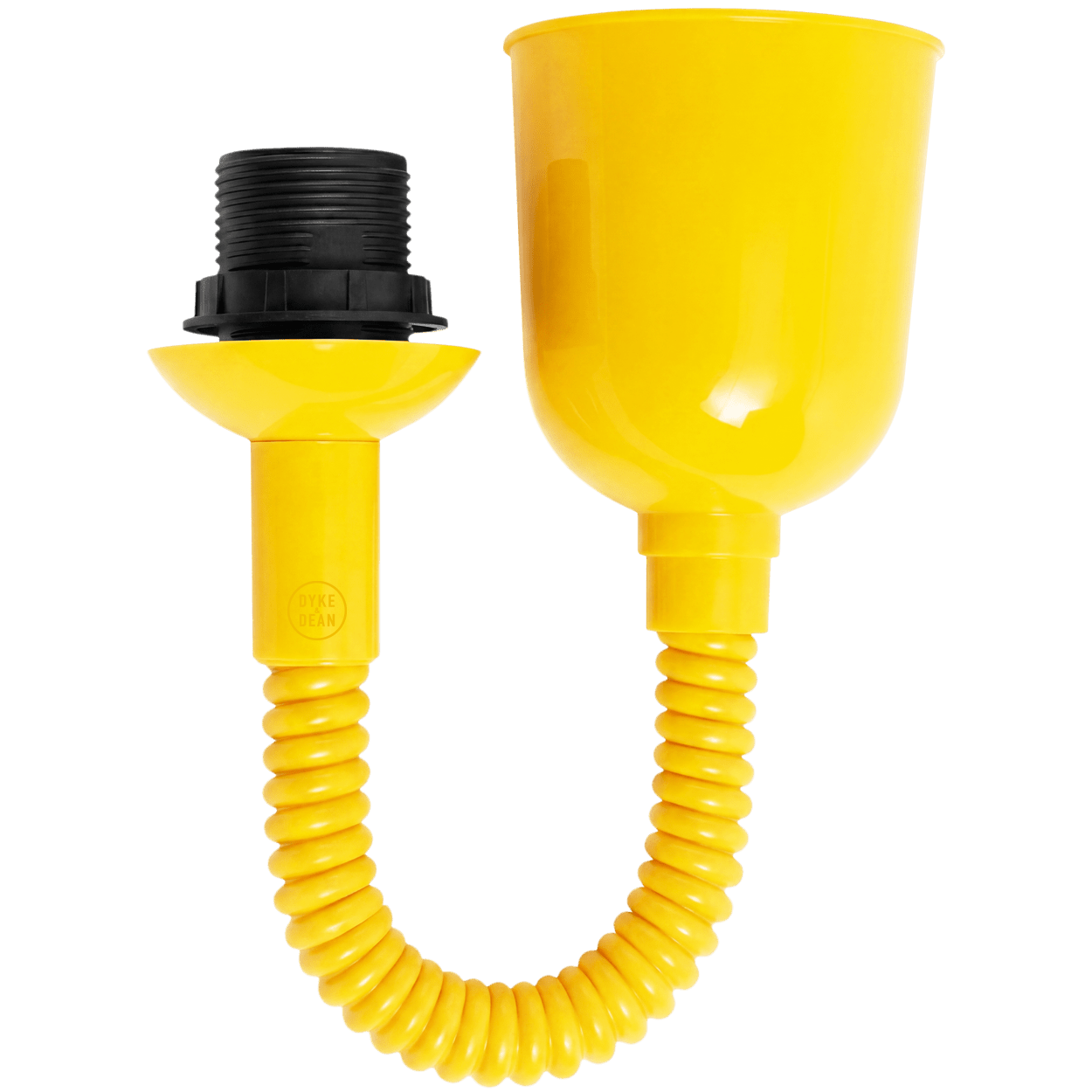 FLAT GREY ENAMEL RETRACTABLE CORD LIGHT - DYKE & DEAN