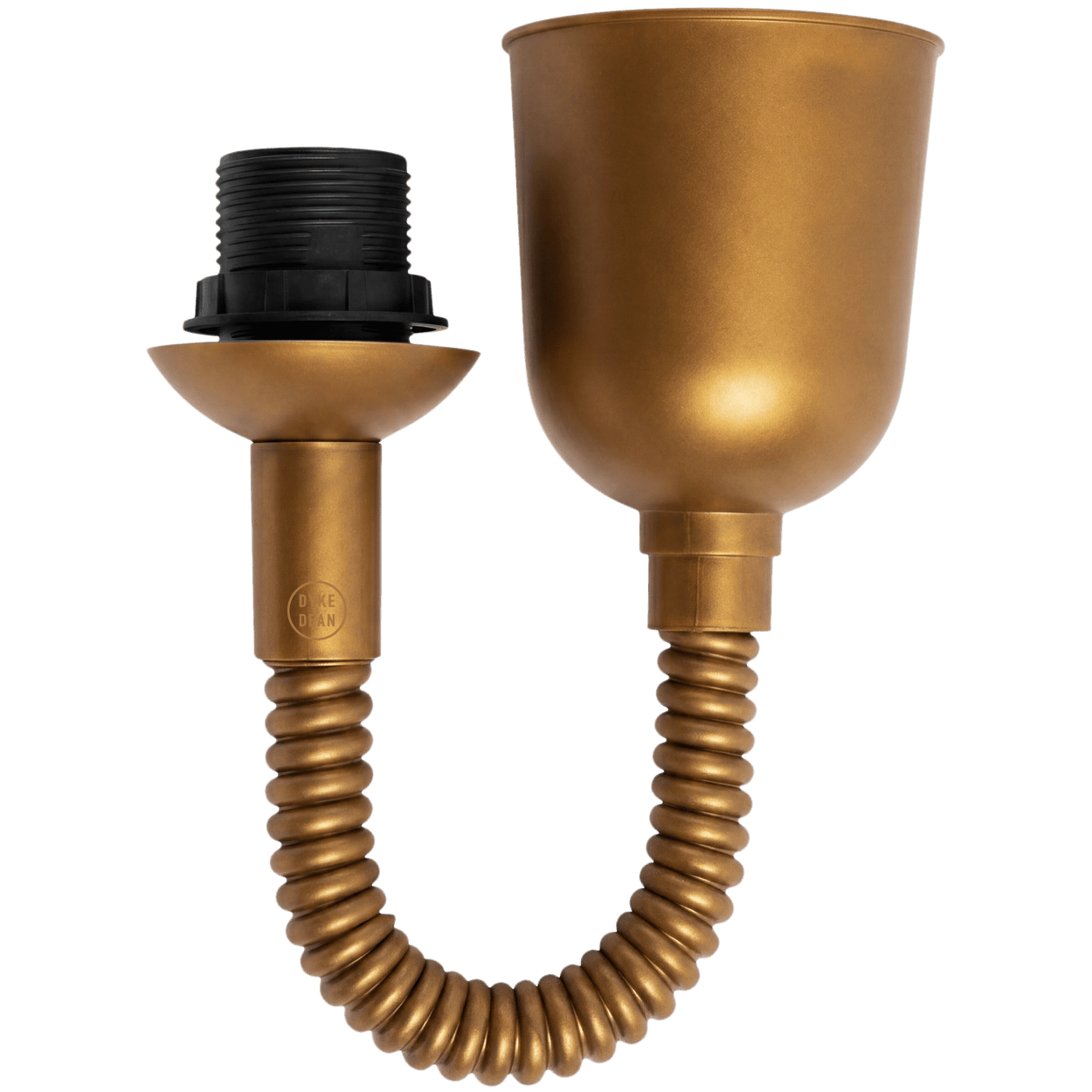 FLAT RED ENAMEL RETRACTABLE CORD LIGHT - DYKE & DEAN