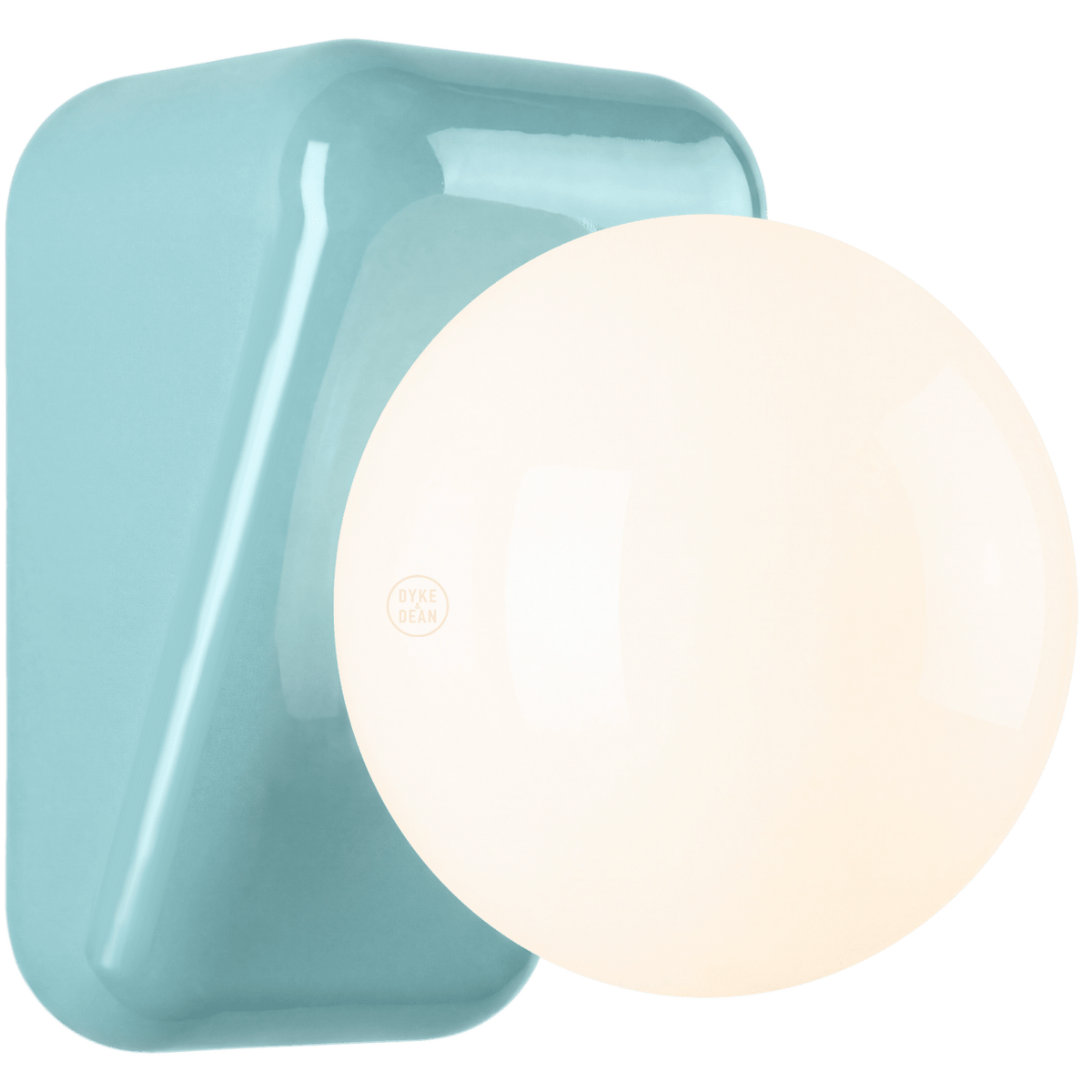 FLIP CERAMIC OPAL GLOBE WALL LIGHT - DYKE & DEAN