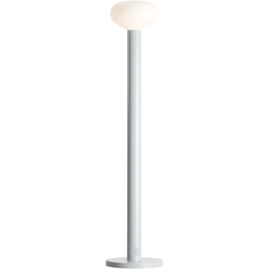 FLO OPAL GLASS ORB FLOOR LIGHT GREY - DYKE & DEAN